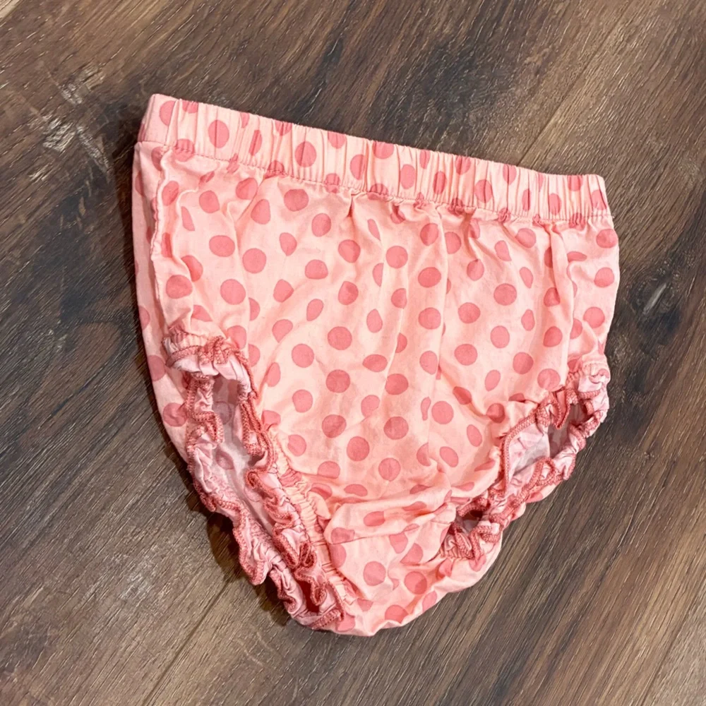 Matilda Jane Pink Polka Dot Bloomers Diaper Cover Spring Summer Outfit 12-18m